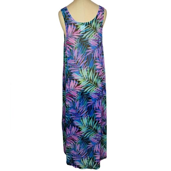 Swimsuits For All Plus Size Palmtastic Mesh High Low Cover Up Tunic size 22/24 - Picture 6 of 13